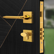 Plantex Premium Door Lock with 3 Years of Warranty by Plantex/Main Door Lock for Home/Mortise Lock for Door - Main Door Lock Set (7105 - Gold)