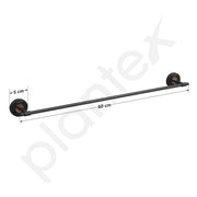 Plantex Brass with 304 Grade Stainless Steel Towel Hanger for Bathroom/Towel Rod for Kitchen/Towel Holder/Bathroom Accessories - RDAB (Matt Black & Rose Gold)