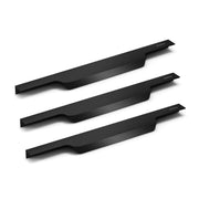 Plantex Profile Handle for Kitchen Cabinet/14 Inch Alluminium Drawer Profile Handle/Wardrobe Pull Handle for Home/Office/Hotel - Pack of 3 (Black)