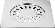 Plantex Classic 304 Grade Stainless Steel Floor Drain/Bathroom Drain Cover/Jali for Bathroom Drain- (6x6 inches) - Chrome
