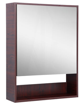 Plantex Bathroom Mirror Cabinet - HDHMR Wood Rio Bathroom Organizer Cabinet (18 x 24 Inches) Bathroom Accessories (APS-6022-Rose Wood)