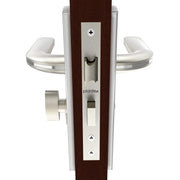 Plantex Heavy-Duty Door Lock Set - Main Door Lock Handle Set/ 6-Lever Lock Mechanism with 3 Years of Warranty/Mortise Lock with 3 Keys, Brass Lock Body & Cylinder(8077 - Chrome & Matt)