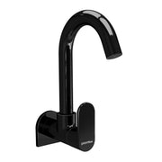 Plantex Pure Brass Kitchen Sink Tap with 360° Swivel Spout/Kitchen Tap with Water Saving Aerator - 7 Year-Warranty (ORN-210, Black)
