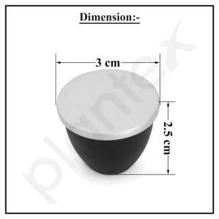 Plantex Heavy Duty Knob for Drawer/Cabinet/Pull and Push for Drawer Home/Office Pack of 2 (Black Nickel Matt)