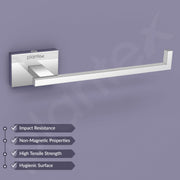 Plantex 304 Grade Stainless Steel Toilet Paper Roll Holder for Bathroom/Tissue Paper Holder Stand for Washroom/Bathroom Accessories - Benz (Chrome)