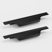 Plantex Profile Handle for Kitchen Cabinet/10 Inch Aluminium Drawer Profile Handle/Wardrobe Pull Handle for Home/Office/Hotel - Pack of 2 (Black)