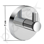 Plantex Smero Pure Brass Made Hooks for Hanging Clothes and Towel in Bathroom/Robe Hook/Hanger for Living Room - Circle (Chrome)