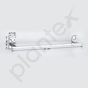 Plantex Dream Stainless Steel Towel Hanger for Bathroom/Single Towel Rod/Bar/Bathroom Accessories (24inch) - Chrome - Pack of 1