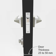 Plantex Heavy Duty Door Lock for Bathroom/Mortise Keyless Door Lock for Store Room/Office with Baby Latch ÃƒÂ¢Ã¢â€šÂ¬Ã¢â‚¬Å“ (Satin White & Chrome)