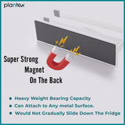 Plantex Magnetic Double Napkin Holder/Towel Holder/Towel Hanger for Kitchen/Bathroom/Bathroom Accessories- (White)