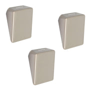 Plantex Knobs for Drawers/Square Drawer Knobs for Cabinets/Pull-Push Knobs for Kitchen/Bedroom Drawer - Pack of 3 (SH-331, Satin White)
