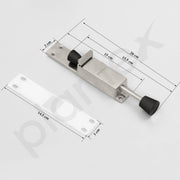 Plantex Door Stopper/Kickdown Door Stops with One Touch/Telescopic Step On/Off Door Stopper Rubber/Adjustable Heavy Duty Doors Locks Holder Stop/Release by Foot - Pack of 1 (Matt)