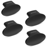 Plantex Knobs for Drawer/Small Drawer Knobs/Knobs for Cabinets/Pull-Push Knobs for Kitchen/Bedroom Drawer - Pack of 4 (Oval, Black)