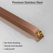 Plantex 12-Inch Shower Arm for Overhead Shower/Stainless Steel Shower Pipe/Wall Mount Bathroom Fitting with Â½-Inch Thread - Pack of 1 (Rose Gold)