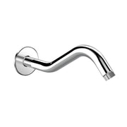 Plantex 11-Inch S-Shaped Shower Arm for Overhead Shower/Stainless Steel Shower Pipe/Wall Mount Bathroom Fitting with Â½-Inch Thread - Pack of 1 (Chrome)