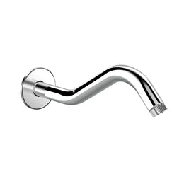 Plantex 11-Inch S-Shaped Shower Arm for Overhead Shower/Stainless Steel Shower Pipe/Wall Mount Bathroom Fitting with Â½-Inch Thread - Pack of 1 (Chrome)