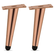 Plantex 6 Inch Sofa Legs for Bed Furniture/Sofa Legs for Table/Sofa Support Legs with Rubber Grip (Rose Gold, 6 Pcs)
