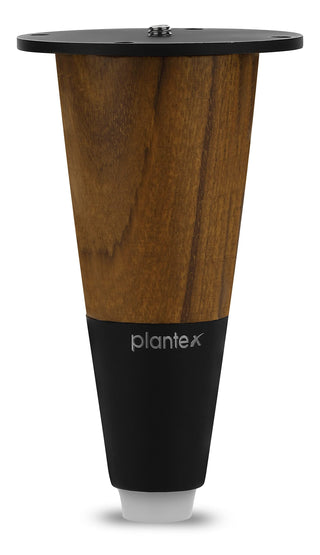 Plantex 4 Inch Sofa Legs for Bed Furniture/Sofa Legs for Table/Sofa Support Legs with Rubber Grip (Black, 6 Pcs)