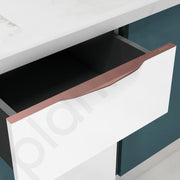 Plantex Profile Handle for Kitchen Cabinet/28 Inch Aluminium Drawer Profile Handle/Wardrobe Pull Handle for Home/Office/Hotel - Pack of 3 (Rose Gold)
