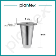 Plantex Heavy Duty Steel 3 inch Sofa Leg/Sofa Legs for Furniture Fitting/Sofa Legs Set of 8 pcs (Chrome)