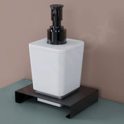 Plantex Shampoo Dispenser/Stainless Steel and ABS Soap Dispenser for Bathroom/Hand Wash Dispenser/Bathroom Accessories - Table Top (Black & ABS)