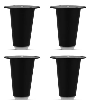 Plantex Heavy Duty Stainless Steel 3 inch Sofa Leg/Bed Furniture Leg Pair for Home Furnitures (DTS-53, Black) – 8 Pcs