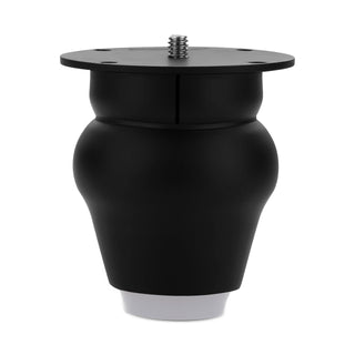 Plantex Heavy Duty Round 3 inch Spare Sofa Legs for Bed Furniture/Sofa Legs for Furniture Fitting/Table Legs/Sofa Leg Set of 2 pcs (Black)