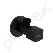 Plantex Single Lever Angle Valve for Bathroom with Brass Spindle/Angle Cock/Single Way Cock with Teflon Tap for Kitchen - Pack of 1 (Black)