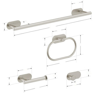 Plantex Stainless Steel Self Adhesive 16 inch Towel Holder/Napkin Holder/Paper Holder/Robe Hook for Bathroom/Bathroom Accessories - Combo -(Matt, Pack of 2)