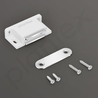Plantex Door Catcher/Door Magnet for Cabinet/Cupboard/Wardrobe/Door Closer Magnet for Home/Office - Pack of 10 (White)