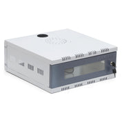 Plantex CCTV/DVR Rack/NVR/cctv box/Network Rack/Cabinet/with Lock/Server Rack with Power Socket - 2U - Wall Mount - (Metal) Transparent Glass Door Cabinet Box with keylock