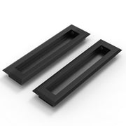 Plantex Sliding Door Handle/Concealed Handle for Sliding Door/160mm Concealed Handle for Wardrobe/Kitchen Cabinet - Pack of 2 (Black)