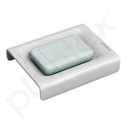 Plantex Acrylic Floor Soap Holder for Bathroom/Soap Case/Soap Dish/Bathroom Accessories - (White)