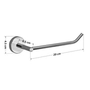 Plantex Stainless Steel Toilet Paper Roll Holder/Toilet Paper Holder/Tissue Paper Roll Holder for Bathroom Accessories (Chrome)