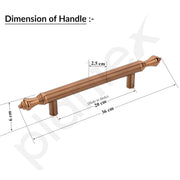 Plantex Main Door Handle/14 Inch Door Handle for Main Door/Pull-Push Handle for Glass/Wooden Door - Pack of 1 (PVD Rose Gold) - 3 Years Warranty