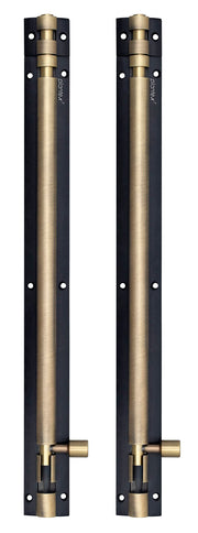 Plantex Stainless Steel 12 inch Tower Bolt/Tower Bolt for Home,Offices Doors and Windows/Tower Bolt for Main Door/Door Latch/Kundi/Chitakini/Door Latch for Windows - Pack of 2 (Brass, 12 inch)