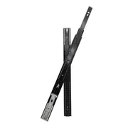 Plantex 20 Inch Soft Close Drawer Channel/Regular Close Ball Bearing Slider Drawer Channel for Home, Kitchen & Wardrobe/Telescopic Channel for Drawer - Pair of 1 (Black)