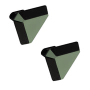 Plantex Knobs for Drawer/Drawer Knobs/Triangle Knob for Cabinets/Drawer Handle/Pull-Push Knob for Kitchen/Bedroom Drawers - Pack of 2 (SH-431, DC-Black & Green)