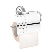 Plantex 304 Grade Stainless Steel Washroom Set of 2 - Toilet Paper Holder/Stand/Liquid Soap Dispenser - Niko (Chrome)