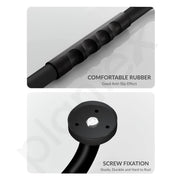 Plantex 304 Stainless Steel Grab Bar for Toilet with Grip/13 inch Anti-Slip Handle for Bathroom Support - Pack of 2 (Black)