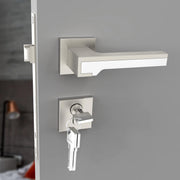 Plantex Main Door Lock for Home/Mortise Lock for Door with 3 Years of Warranty - Robust Door Lock for Home with Brass Lock Body & Cylinder (7052 - Chrome & Matt)