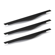 Plantex Profile Handle for Kitchen Cabinet/16 Inch Aluminium Drawer Profile Handle/Wardrobe Pull Handle for Home/Office/Hotel - Pack of 3 (Black)