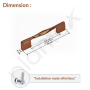 Plantex Cabinet Handle/96mm Handle for Drawer/Wardrobe/Kitchen Handle/Pull-Push Handle for Home/Office - Pack of 1 (Rose Gold)