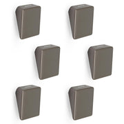 Plantex Knobs for Drawers/Square Drawer Knobs for Cabinets/Pull-Push Knobs for Kitchen/Bedroom Drawer - Pack of 6 (SH-331, Satin Black)