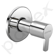 Plantex 25 mm Pure Brass Flush Valve for Toilet with Brass Wall Flange & Teflon Tape-7 Year Warranty/Angle Cocke for Bathroom (FLO-820-Chrome)