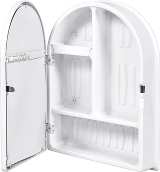 Plantex Forever Multi-Purpose Plastic Bathroom Cabinet with Mirror Door/wash basin cabinet Bathroom Accessories (ARC-White).