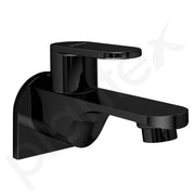 Plantex Pure Brass ORN-201 Bib Cock Water Tap with Brass Wall Flange & Teflon Tape/Bib Tap with Water Saving Aerator-7 Year Warranty (PVD Black)