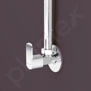 Plantex Single Lever Angle Valve for Bathroom with Brass Spindle/Angle Cock/Single Way Cock with Teflon Tap for Kitchen - Pack of 1 (CRM-1284-Chrome)