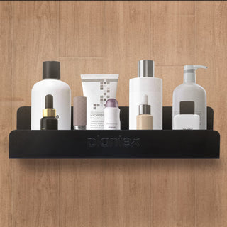 Plantex GI Metal Bathroom Shelf/Kitchen Shelf/Rack/Bathroom Accessories – Powder Coated (Black, 12 x 5 inches)