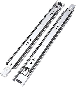 Plantex Drawer Channel/Regular Close Ball Bearing/Channel for Drawer/Telescopic Channel for Wooden & Metals Drawers in Kitchen, Wardrobe, (20-Inch,Silver) 1 Pair Set